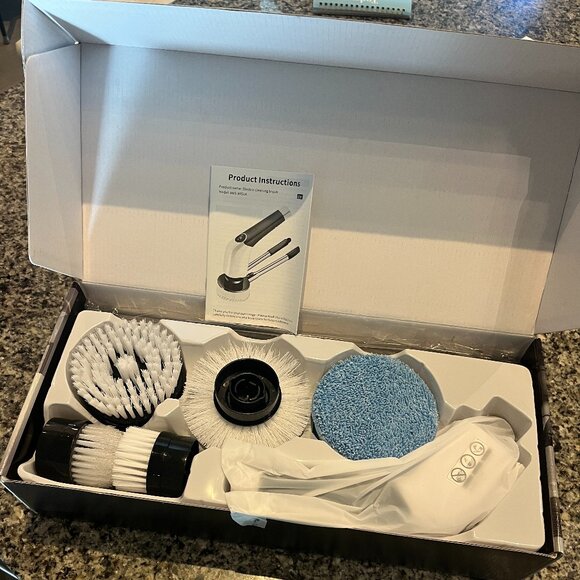 8 in 1 Brush Set NEW in Box ANS-8051A Electric Cleaning Brush - Picture 2 of 5